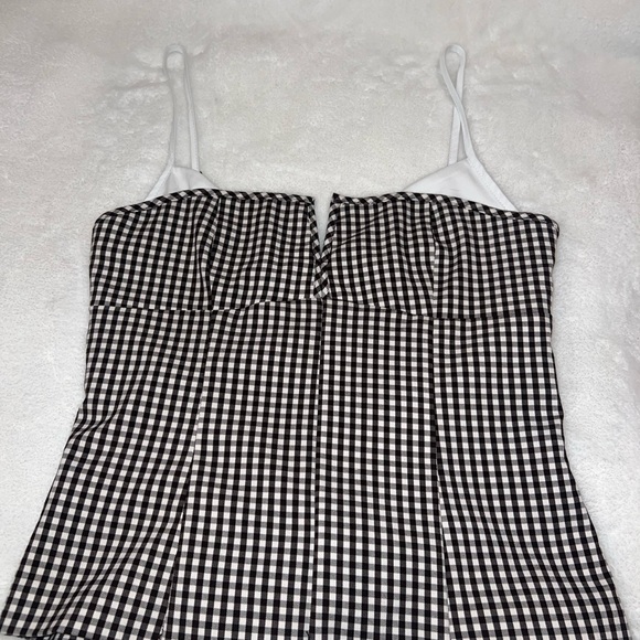 Zara Tops - Zara Black and White Checkered Blouse